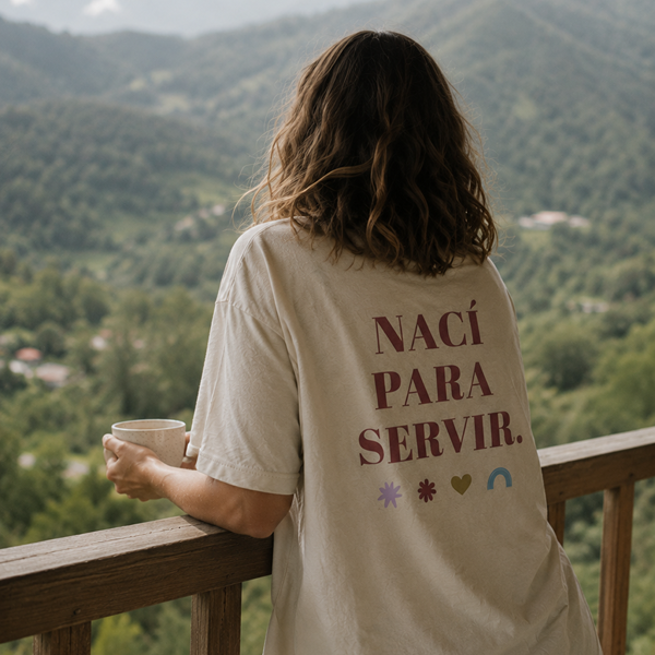 Camiseta Nací para servir